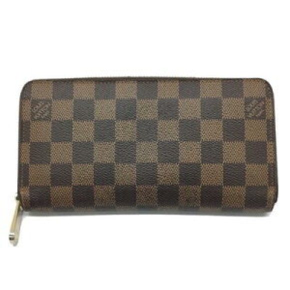 Louis Vuitton Zippy Wallet Zip Long Damier Ebene Brown - Picture 1 of 7